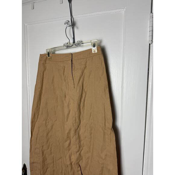 Vintage Y2K Apostrophe Fairy Bohemian Mid-rise Brown Long Maxi Skirt Women's 10 - Picture 2 of 9